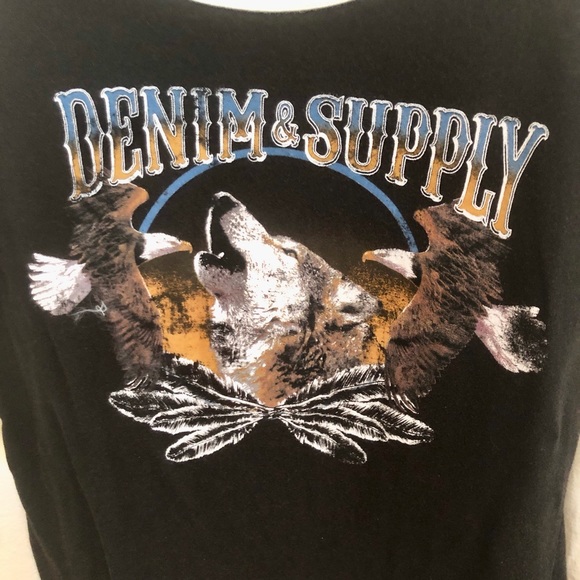 Polo by Ralph Lauren Raglan 3/4 Sleeve Screen-Printed Top - Picture 6 of 7